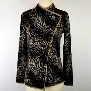 Lafayette 148 Merino Wool Animal print Sweater.